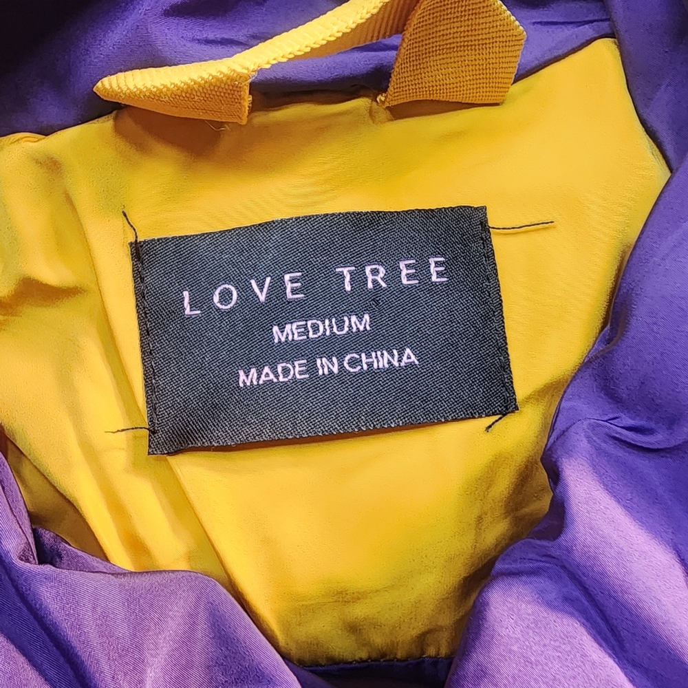 Love Tree Purple and Yellow Jacket - Picture 3 of 3